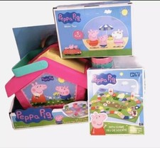 Peppa Pig Bundle Picnic Set, Includes Handle 4 Cup Water Figurines Bonus Game