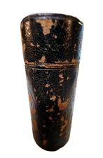 Antique Needle Box Case Wood Sewing Aid Tool w/ Lid- Empty- B5- READ