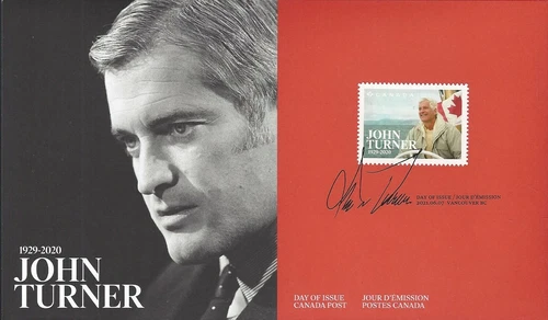 🍁Canada   #3292    "JOHN TURNER"     Brand New  2021 First Day Cover