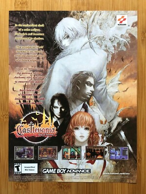 2003 Castlevania: Aria of Sorrow GBA Print Ad/Poster Official