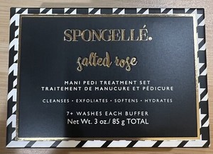 NIB Spongelle Salted Rose Mani Pedi Treatment Set 7+ Washes Each Buffer