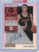 2018-19 Contenders KEVIN HUERTER on card auto rookie The Finals Ticket 46/49