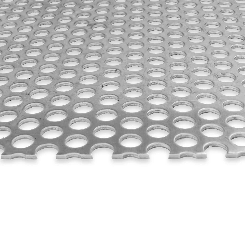 0.063" Thick x 0.125" Hole x 0.1875" Staggered Centers Aluminum Perforated Sheet