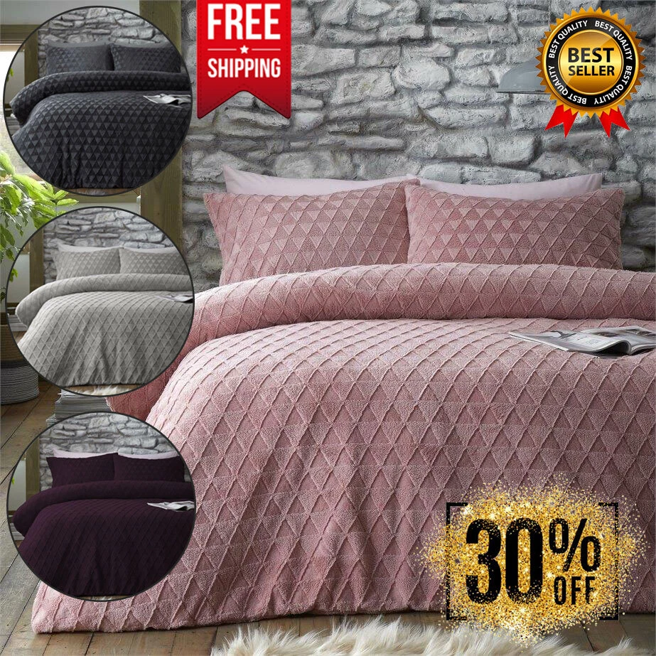 Super king fleece duvet cover sales