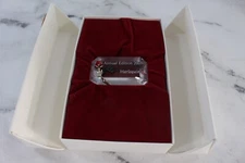 Swarovski Crystal SCS 2001 Annual Edition Harlequin Title Plaque 276870 In Box