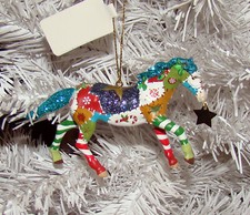 Trail of Painted Ponies, HOLIDAY PATCHWORK PONY Ornament 6012854 Horse