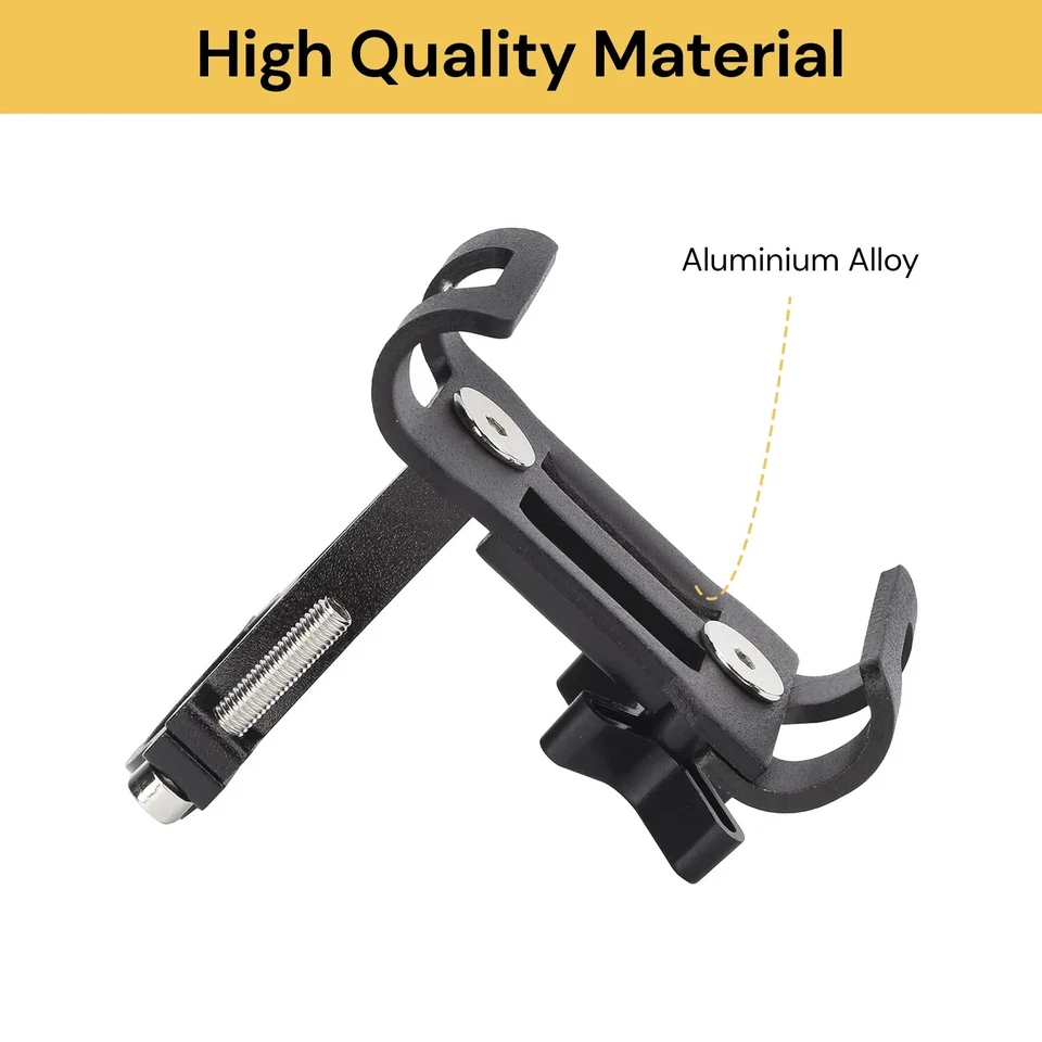 360° Motorcycle Phone Holder Handlebar Mount Bike Mobile Stand Universal - image 4 of 4