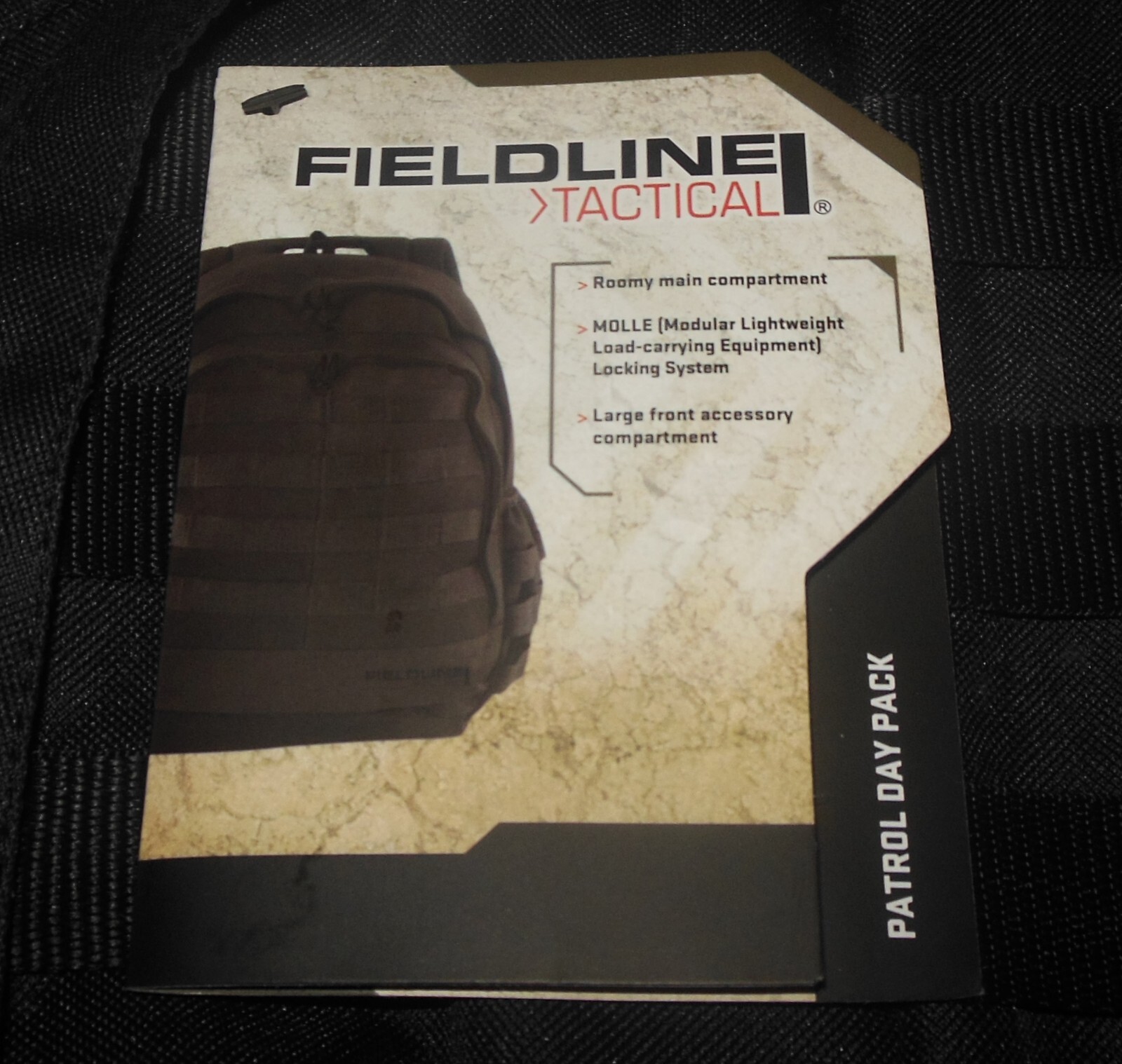 NEW Fieldline Tactical Black Patrol Day Pack Molle Backpack Free