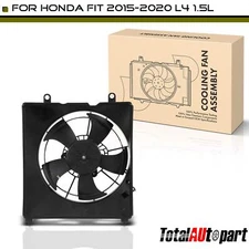 Engine Radiator Cooling Fan w/ Shroud Assembly for Honda Fit 2015-2020 1.5L Left