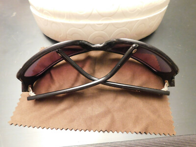 COACH S425 Samantha Black Rectangle Sunglasses Bling Polka  display picture 1
