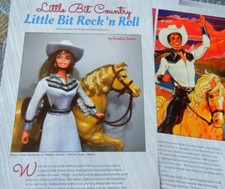 10p History Article - Mattel Western Barbie Dallas Horse Donnie Marie Osmond