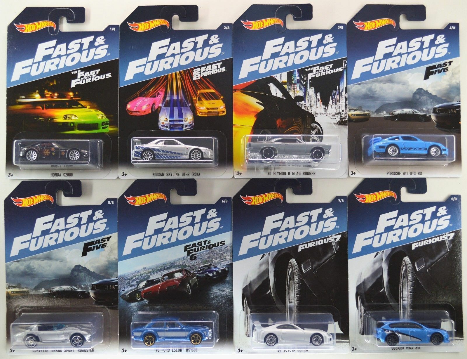 Hot Wheels 2017 Fast  Furious Walmart Exclusive Complete Set (Set Of 8) |  eBay