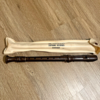 YAMAHA SOPRAN RECORDER BROWN PLASTIC FLUTE
