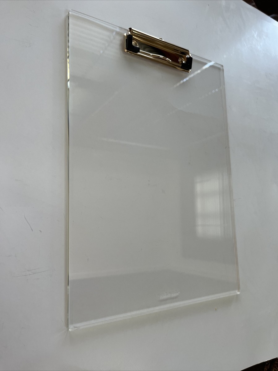 Clear Gold Toned Acrylic Clipboard Clear Acrylic... - Grandado - View #8