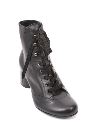 Gianni Ferrante 970 Black Leather Comfort Boots 36 / US 6