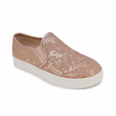 Children's Juicy Couture Little Girls  Artesia Sneaker Rose Gold Size 3 