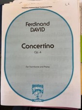 Concertino, Op. 4 - F. David, Trombone  Piano NYSSMA LVL 6