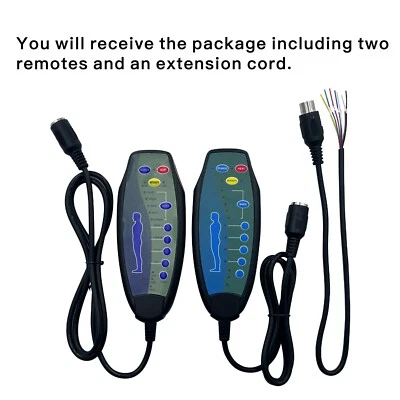 FRUHDI 8 Pin Female Plug Massage Remote Hand Control for Massage Recliner Sofa Chairs