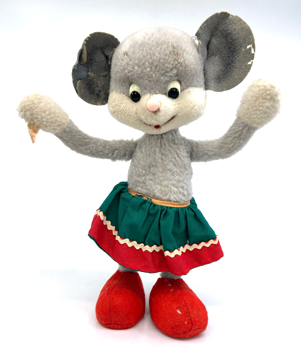 Schuco Bibi Mouse Girl 1960 ID Tag 28cm 11in Bigo Bello Dralon