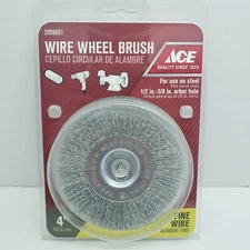 ACE Wire Wheel Brush FINE WIRE 4"   #2099661
