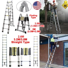 Telescoping Ladder EN131 Standards Multi-Purpose Fold Aluminum Extension Ladders