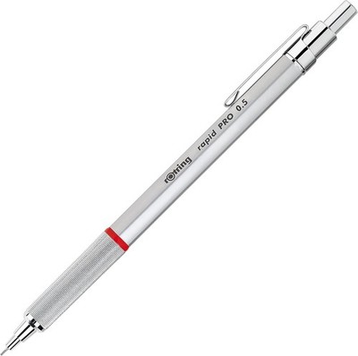 rOtring Rapid Pro Retractable Ballpoint Technical Drawing Pen, Medium Point,