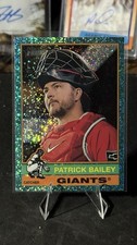 2025 Topps Heritage - Patrick Bailey #264 Chrome Aqua Sparkle Refractor