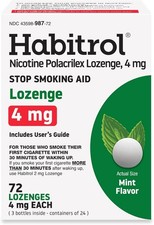Habitrol Nicotine Lozenges 4mg Mint 72 Count   Stop Smoking Aid