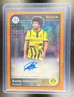 2024 Topps Merlin Chrome UEFA Karim Adeyemi Auto Orange Mojo Refractor 9/25