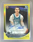 Ryan Kalkbrenner 2025 Bowman Chrome #BCA-RK Yellow Refractor RC Rookie Auto /75