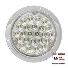 82277 LED Light 4" Pearl 24 Die Cast Housing - Blue/Clear