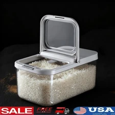 Food Grade Rice Storage Container BPA Free Air Tight Dispenser Measuring Scoop