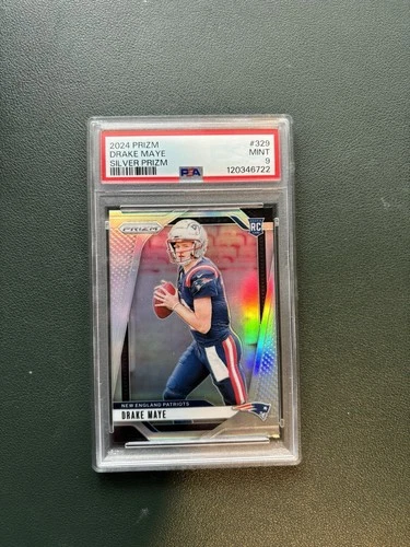 2024 Panini Prizm - Rookies Drake Maye #329 Silver Prizm (RC)