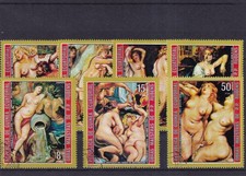 SA38b Equatorial Guinea 1972 Nude Paintings by Rubens used stamps