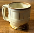 Vintage Frankoma 94M Desert Gold Wagon Wheel 16oz Mug 4” Large Coffee Cup