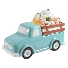 Grace's Teaware Sage Green Leaves-Autumn Hill Figural Cookie Jar & Lid 12009378