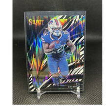 Panini 2025 Select Zebra Prizm Ray Davis #284 Buffalo Bills Club Level Football