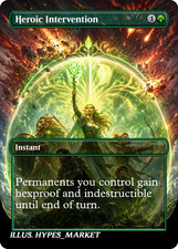 Heroic Intervention FOIL! Proxy Card with Custom Fantasy Art