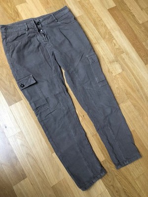 Brunello Cucinelli Gunex Hose Damen graubraun Cargo Gr. 36 (deutsch)