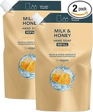 By Amazon Milk & Honey Hand Soap Refill, 2 x 1000ml 3.15 per litre
