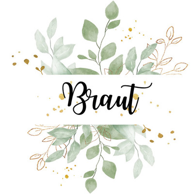 Bügelbild - Plott - Braut - 13,5cm x 15cm - DTF Transfer - DIY - Hoodie - T-Shir