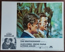 Kirk Douglas &  Alex Cord BROTHERHOOD original 1968 Lobby Card 12432