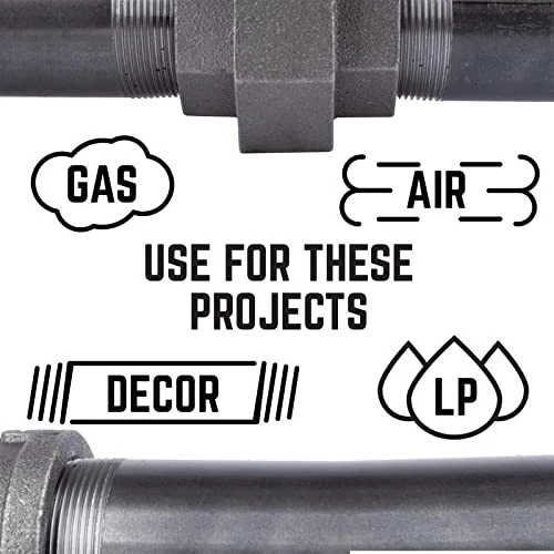 BK Products Southland 4 pulgadas Tapa de hierro maleable negra FPT Foto 2 de 2