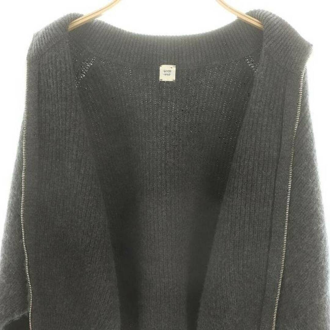 Good Grief GRIEF! Knit Full Zip Blouson Zipped Outer Wool F