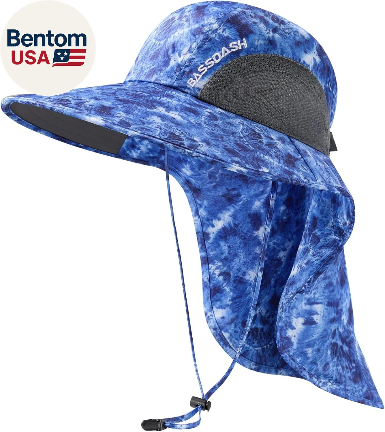 UPF 50+ Unisex Water Resistant Wide Brim Sun Hat with Large Neck Flap Ponytail F
Opens in a new wind