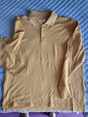NWT LONG SLEEVE Collar Shirt T-SHIRT/ Sz  XL Gold XL / Gold Leaf / Goodfellow