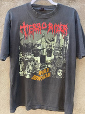 Rara camicia nera dalla S alla 5XL nuova 1990 TERRORIZER WORLD DOWNFALL