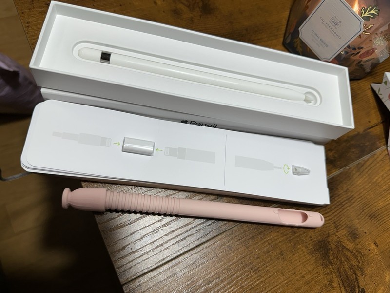 Apple Pencil 1st Gen A1603 MK0C2AM/A Original Box With Pink Cover For Pencil