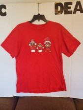 Vintage Mario Mushroom Video Game T Shirt Size Medium