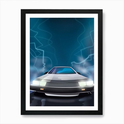 Sci-Fi Auto Kunstdruck gerahmt Wandbild gerahmt Wandbild Poster Leinwanddruck Bild